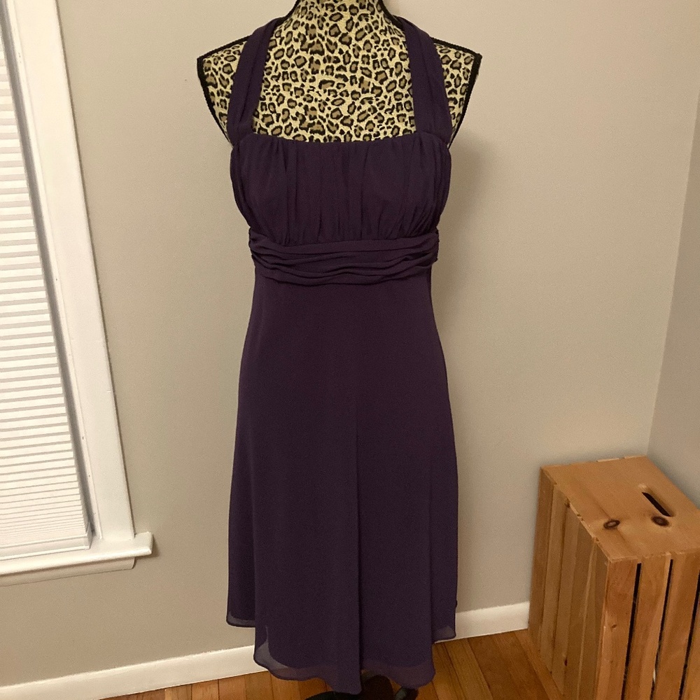 Semi-formal, purple/plum/eggplant David's Bridal dress